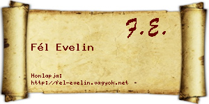 Fél Evelin névjegykártya